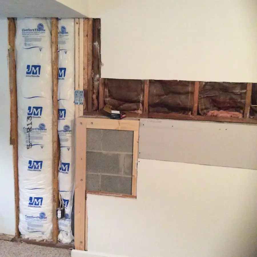 Wall insulation replacement during Structural Drying in Holly Springs